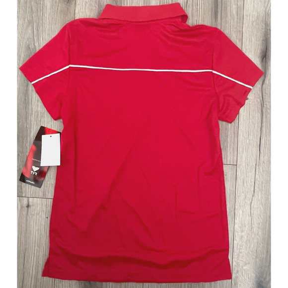TYR Women's Alliance Tech Polo - Red Textured - TPOC6A - Size XS - $40 - Picture 2 of 7